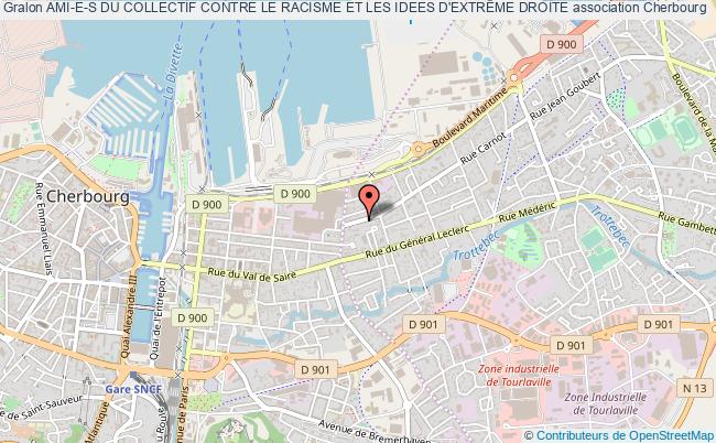 plan association Ami-e-s Du Collectif Contre Le Racisme Et Les Idees D'extrÊme Droite Cherbourg-Octeville