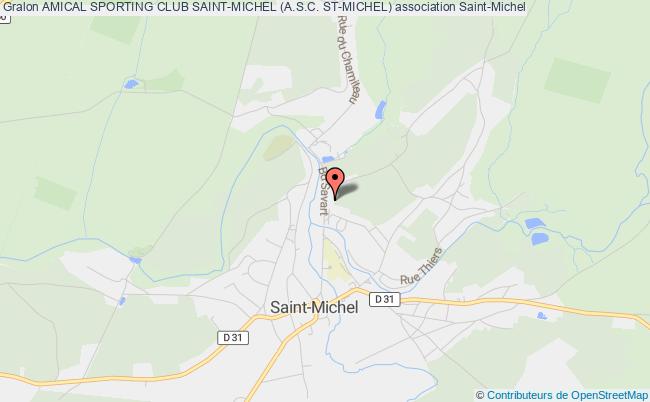 plan association Amical Sporting Club Saint-michel (a.s.c. St-michel) Saint-Michel
