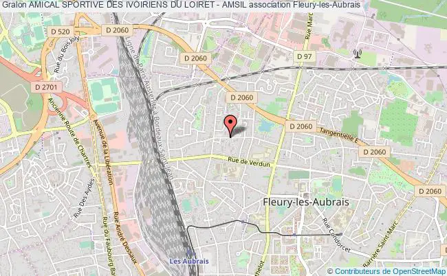 plan association Amical Sportive Des Ivoiriens Du Loiret - Amsil Fleury-les-Aubrais