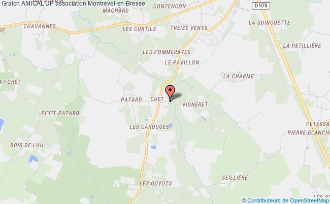 plan association Amical'up Montrevel-en-Bresse