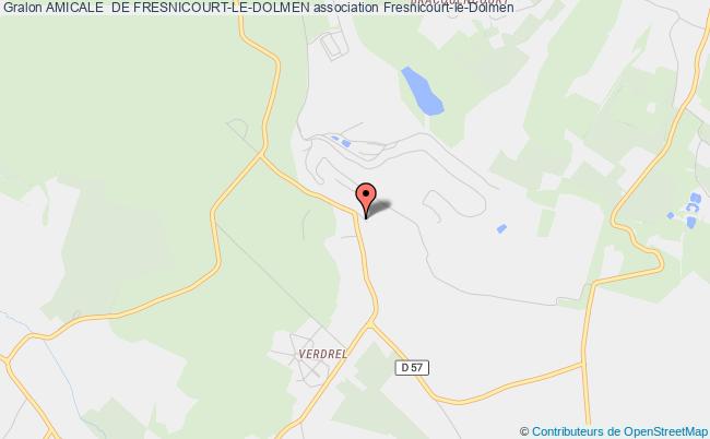 plan association Amicale  De Fresnicourt-le-dolmen Fresnicourt-le-Dolmen