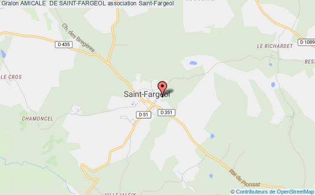 plan association Amicale  De Saint-fargeol Saint-Fargeol