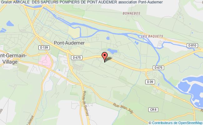 plan association Amicale  Des Sapeurs Pompiers De Pont Audemer Pont-Audemer
