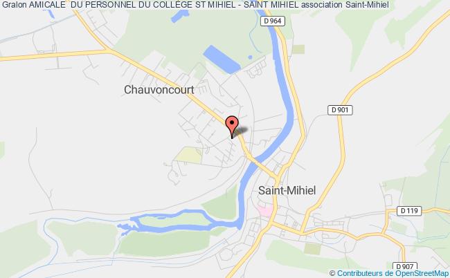 plan association Amicale  Du Personnel Du CollÈge St Mihiel - Saint Mihiel Saint-Mihiel