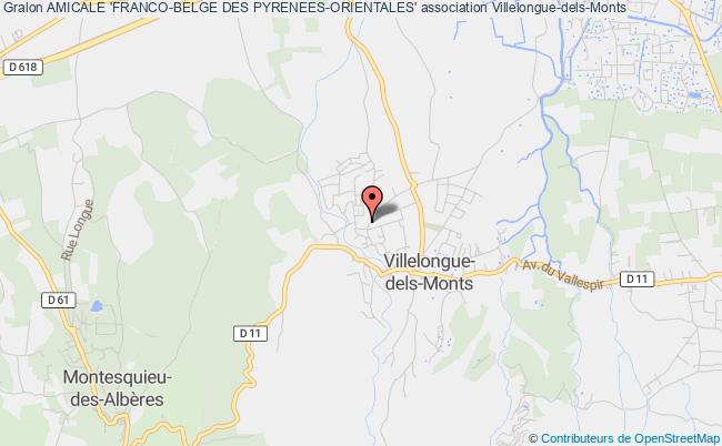 plan association Amicale 'franco-belge Des Pyrenees-orientales' Villelongue-dels-Monts