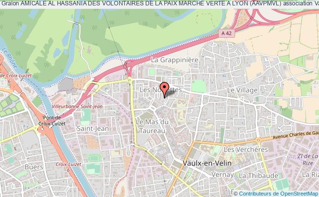 plan association Amicale Al Hassania Des Volontaires De La Paix Marche Verte A Lyon (aavpmvl) Vaulx-en-Velin