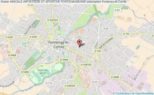 plan association Amicale Artistique Et Sportive Fontenaisienne Fontenay-le-Comte