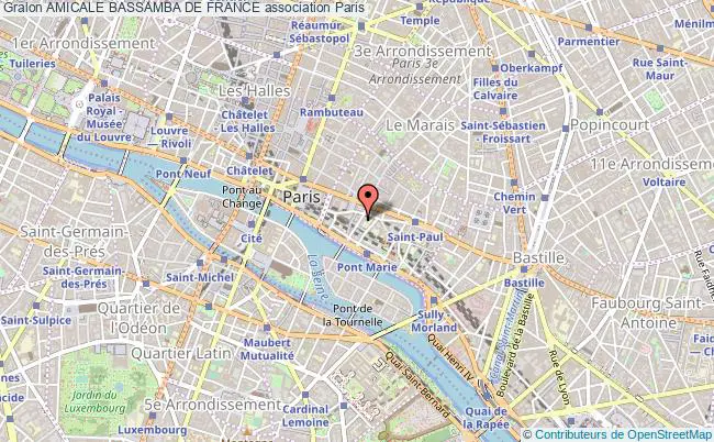 plan association Amicale Bassamba De France Paris