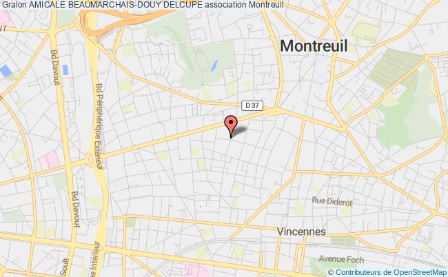plan association Amicale Beaumarchais-douy Delcupe Montreuil