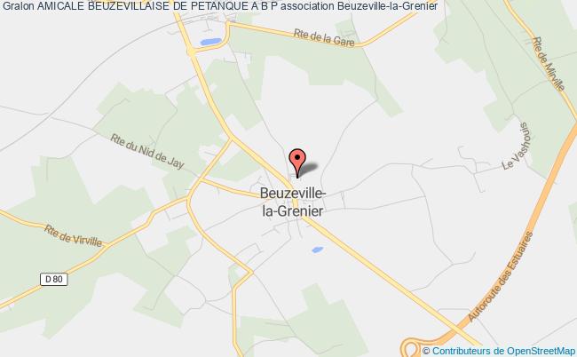 plan association Amicale Beuzevillaise De Petanque A B P Beuzeville-la-Grenier