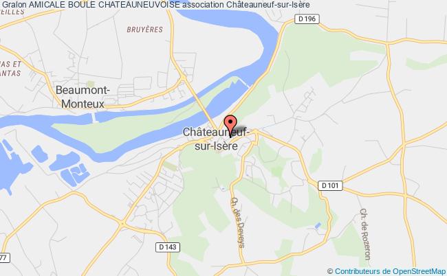 plan association Amicale Boule Chateauneuvoise Châteauneuf-sur-Isère