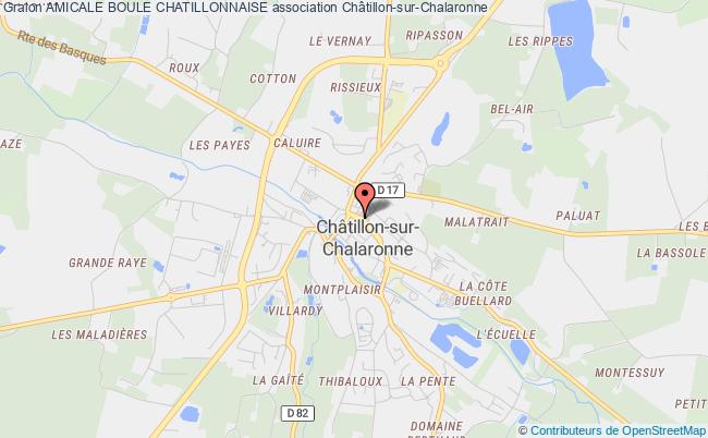 plan association Amicale Boule Chatillonnaise Châtillon-sur-Chalaronne