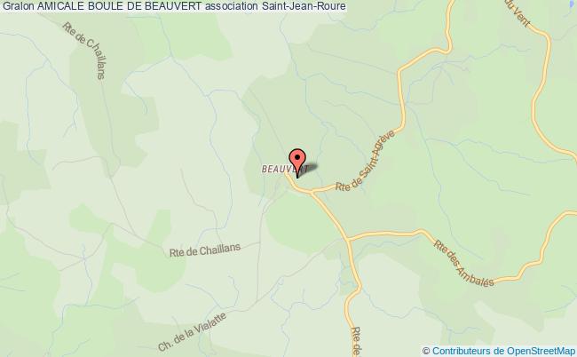 plan association Amicale Boule De Beauvert Saint-Jean-Roure