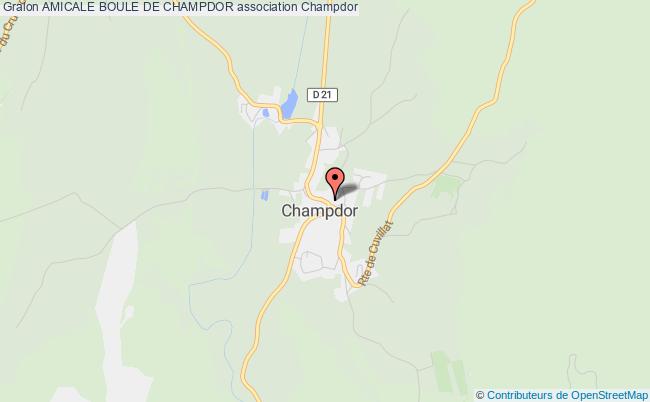 plan association Amicale Boule De Champdor Champdor-Corcelles