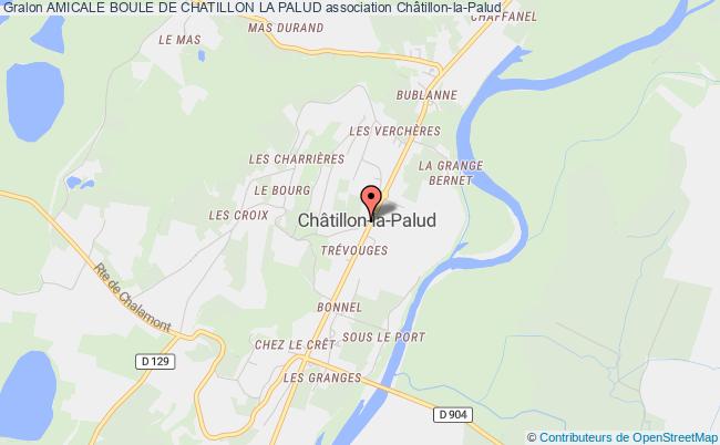 plan association Amicale Boule De Chatillon La Palud Châtillon-la-Palud
