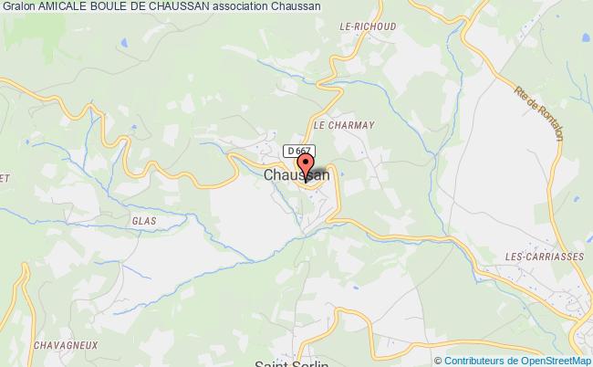plan association Amicale Boule De Chaussan Chaussan