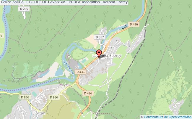 plan association Amicale Boule De Lavancia-epercy Lavancia-Epercy