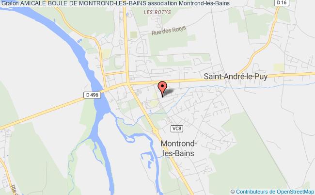 plan association Amicale Boule De Montrond-les-bains Montrond-les-Bains