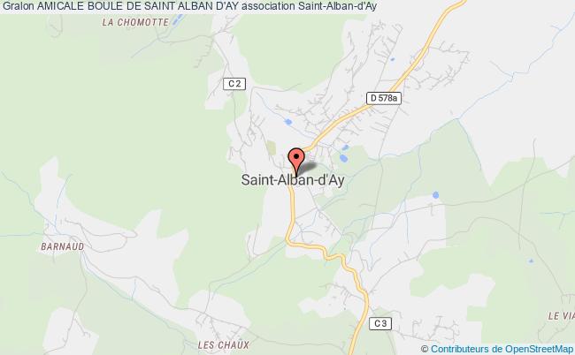 plan association Amicale Boule De Saint Alban D'ay Saint-Alban-d'Ay