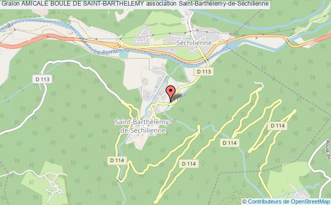 plan association Amicale Boule De Saint-barthelemy Saint-Barthélemy-de-Séchilienne