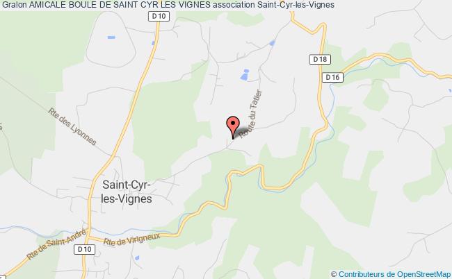 plan association Amicale Boule De Saint Cyr Les Vignes Saint-Cyr-les-Vignes