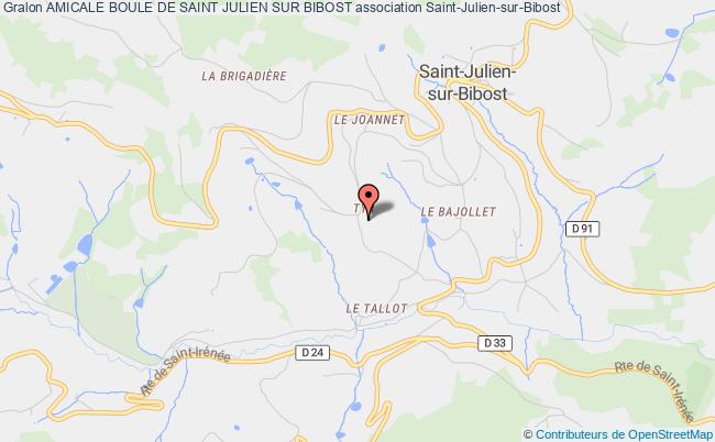 plan association Amicale Boule De Saint Julien Sur Bibost Saint-Julien-sur-Bibost