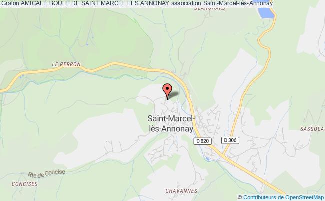 plan association Amicale Boule De Saint Marcel Les Annonay Saint-Marcel-lès-Annonay