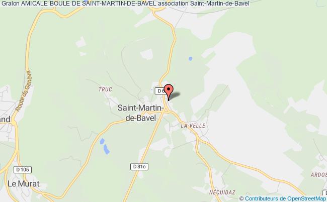 plan association Amicale Boule De Saint-martin-de-bavel Saint-Martin-de-Bavel