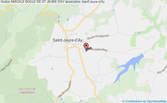 plan association Amicale Boule De St Jeure D'ay Saint-Jeure-d'Ay