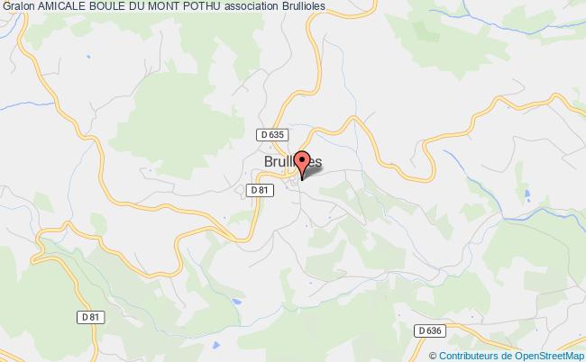 plan association Amicale Boule Du Mont Pothu Brullioles