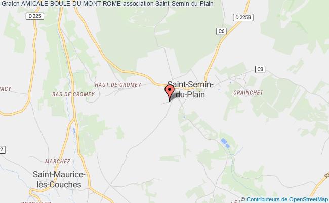 plan association Amicale Boule Du Mont Rome Saint-Sernin-du-Plain