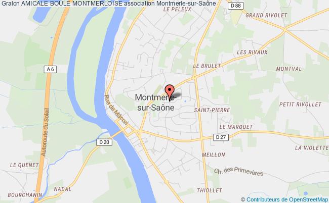 plan association Amicale Boule Montmerloise Montmerle-sur-Saône