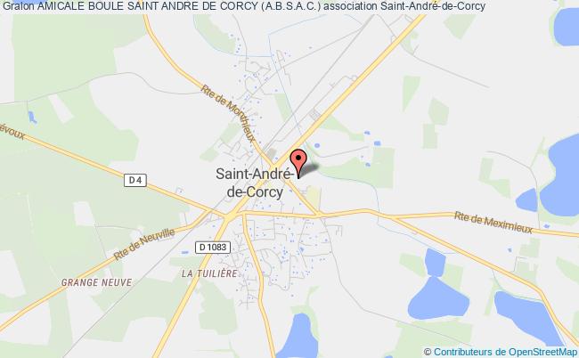 plan association Amicale Boule Saint Andre De Corcy (a.b.s.a.c.) Saint-André-de-Corcy