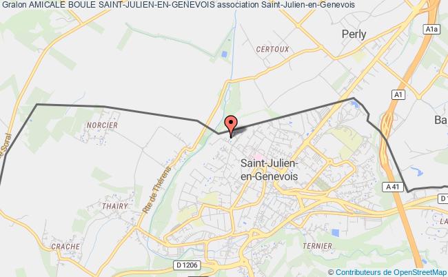 plan association Amicale Boule Saint-julien-en-genevois Saint-Julien-en-Genevois