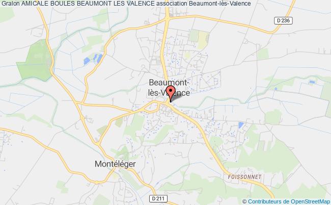 plan association Amicale Boules Beaumont Les Valence Beaumont-lès-Valence