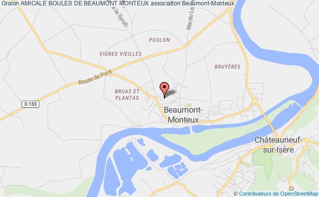 plan association Amicale Boules De Beaumont Monteux Beaumont-Monteux