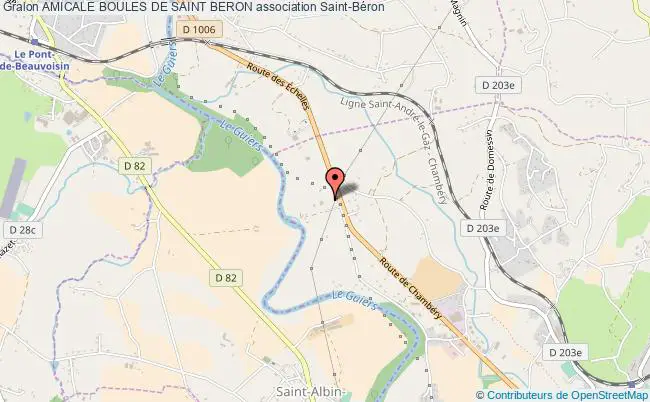 plan association Amicale Boules De Saint Beron Saint-Béron
