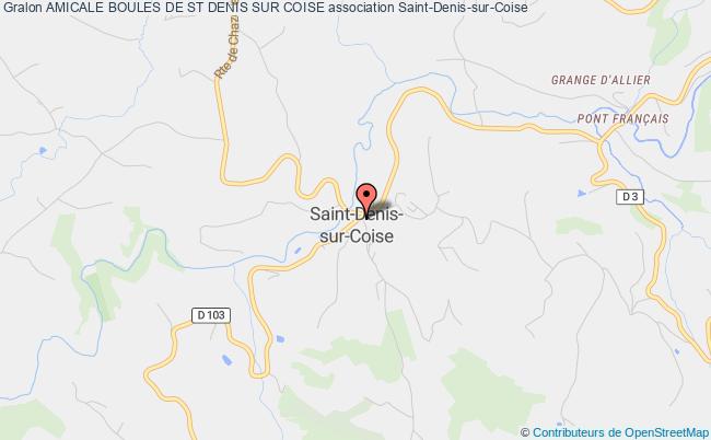 plan association Amicale Boules De St Denis Sur Coise Saint-Denis-sur-Coise