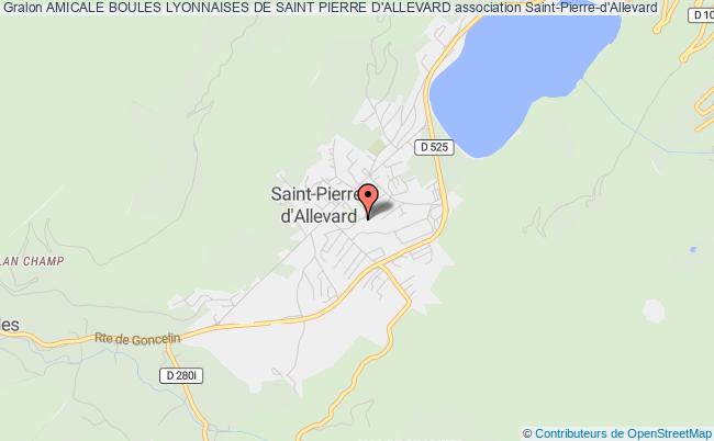 plan association Amicale Boules Lyonnaises De Saint Pierre D'allevard Saint-Pierre-d'Allevard