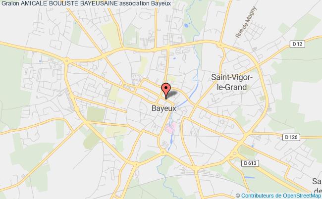 plan association Amicale Bouliste Bayeusaine Bayeux