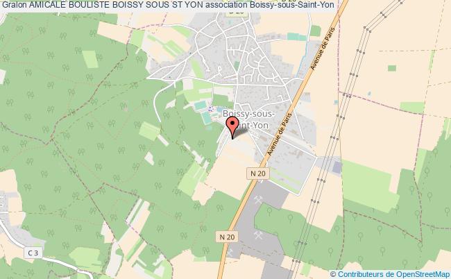 plan association Amicale Bouliste Boissy Sous St Yon Boissy-sous-Saint-Yon