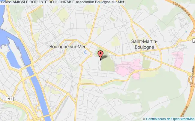 plan association Amicale Bouliste Boulonnaise Boulogne-sur-Mer