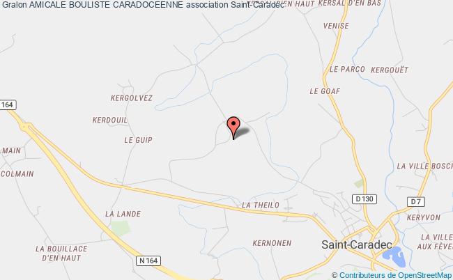 plan association Amicale Bouliste Caradoceenne Saint-Caradec