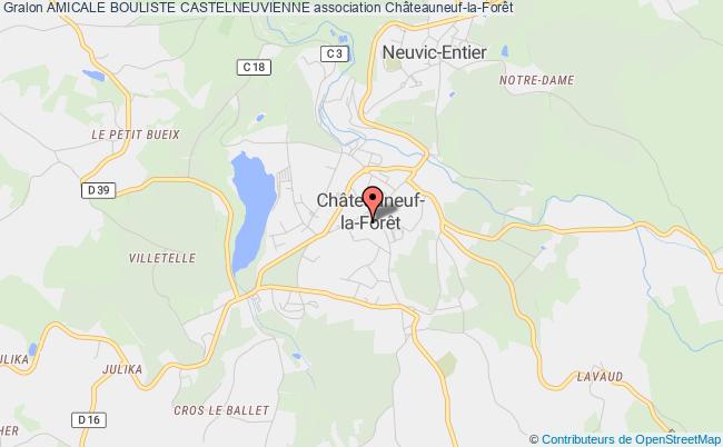 plan association Amicale Bouliste Castelneuvienne Châteauneuf-la-Forêt