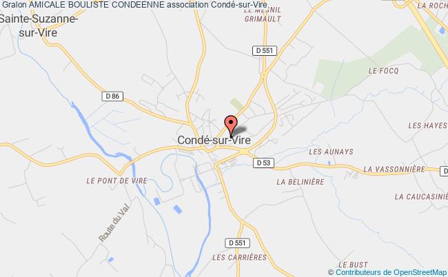 plan association Amicale Bouliste Condeenne Condé-sur-Vire