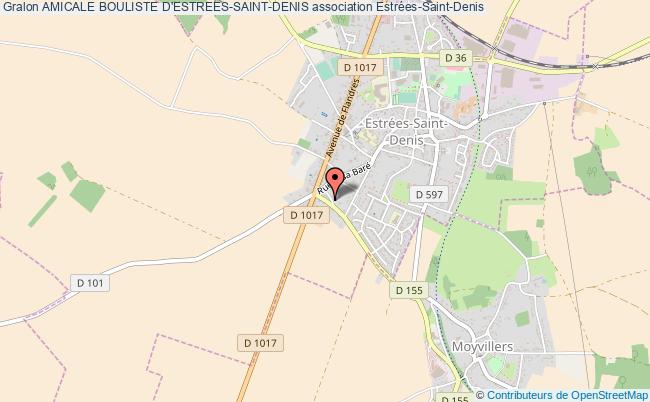 plan association Amicale Bouliste D'estrees-saint-denis Estrées-Saint-Denis