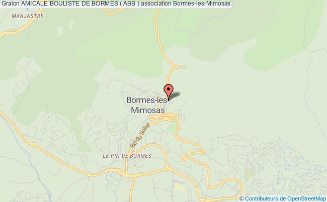 plan association Amicale Bouliste De Bormes ( Abb ) Bormes-les-Mimosas