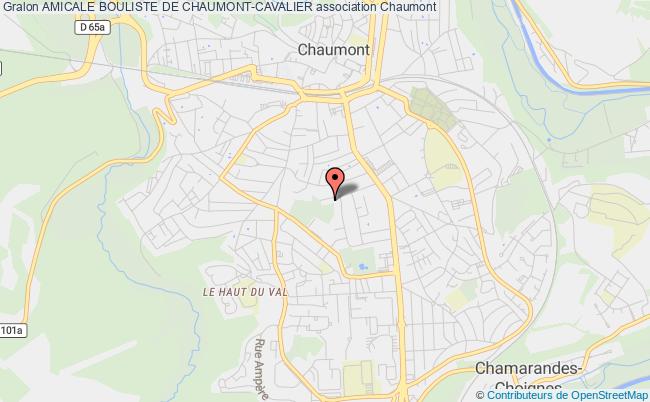plan association Amicale Bouliste De Chaumont-cavalier Chaumont
