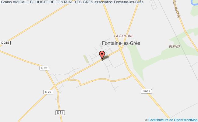 plan association Amicale Bouliste De Fontaine Les Gres Fontaine-les-Grès