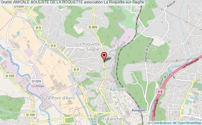 plan association Amicale Bouliste De La Roquette La    Roquette-sur-Siagne